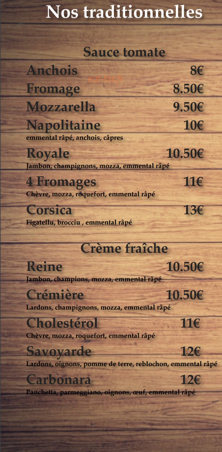 A Casa di Pizz' — carte page 1