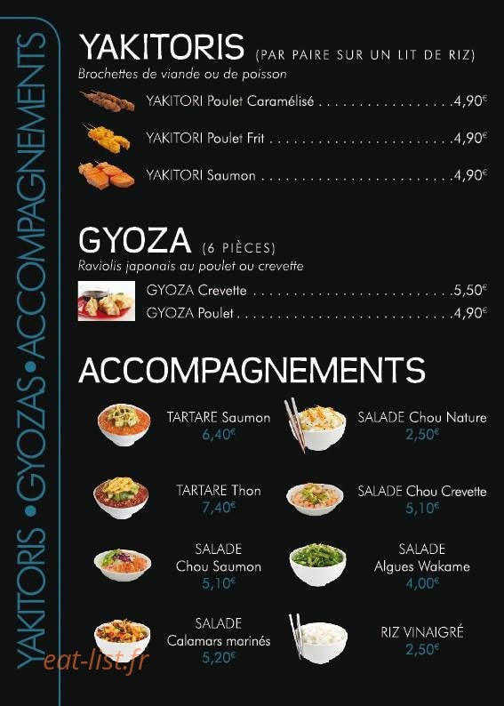 Frenchy sushi — carte page 6