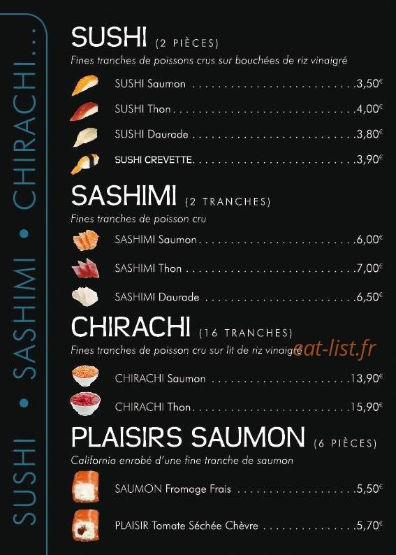 Frenchy sushi — carte page 5