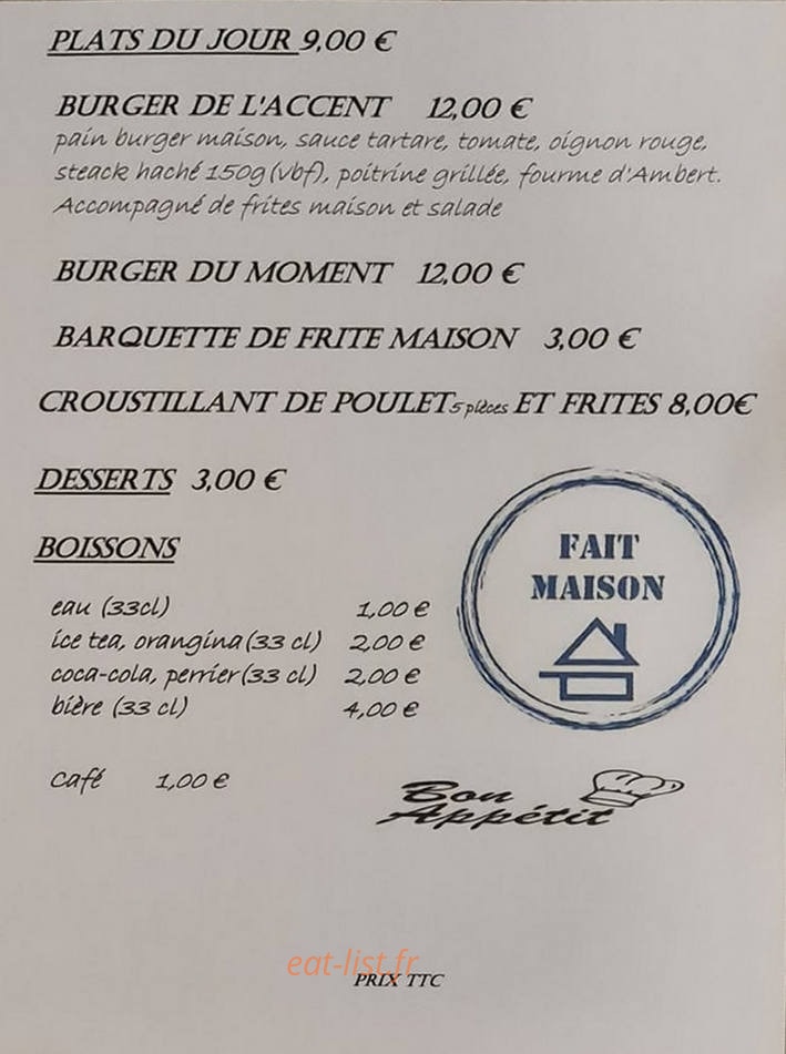 L' Accent — carte page 2