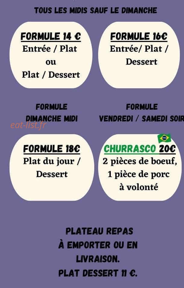 Chez Claudélina — carte page 3
