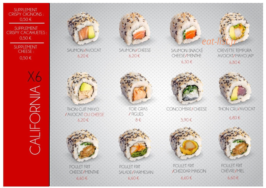 L'atelier Sushi — carte page 4