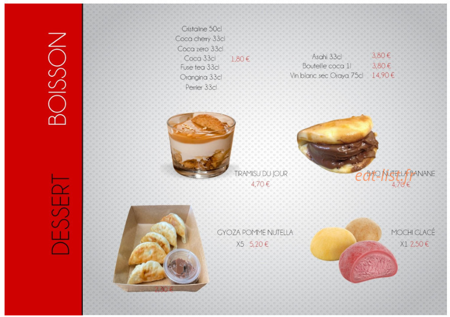 L'atelier Sushi — carte page 15