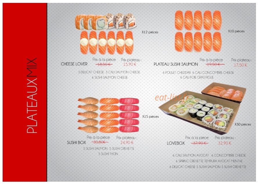 L'atelier Sushi — carte page 10