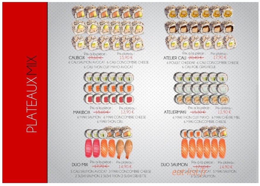 L'atelier Sushi — carte page 9