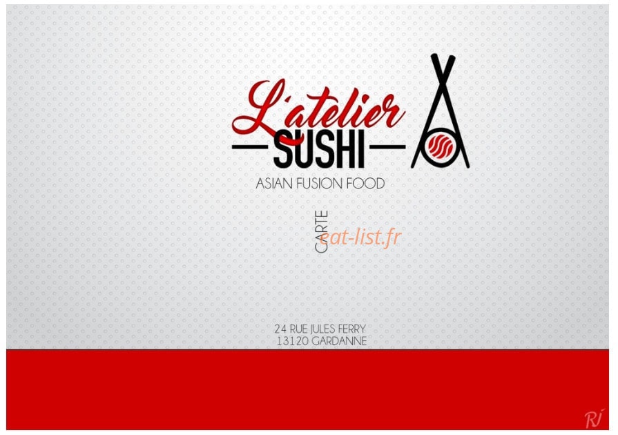 L'atelier Sushi — carte page 1