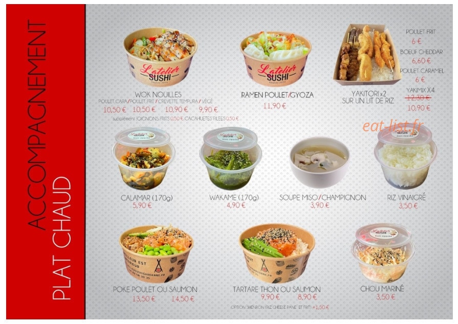 L'atelier Sushi — carte page 11
