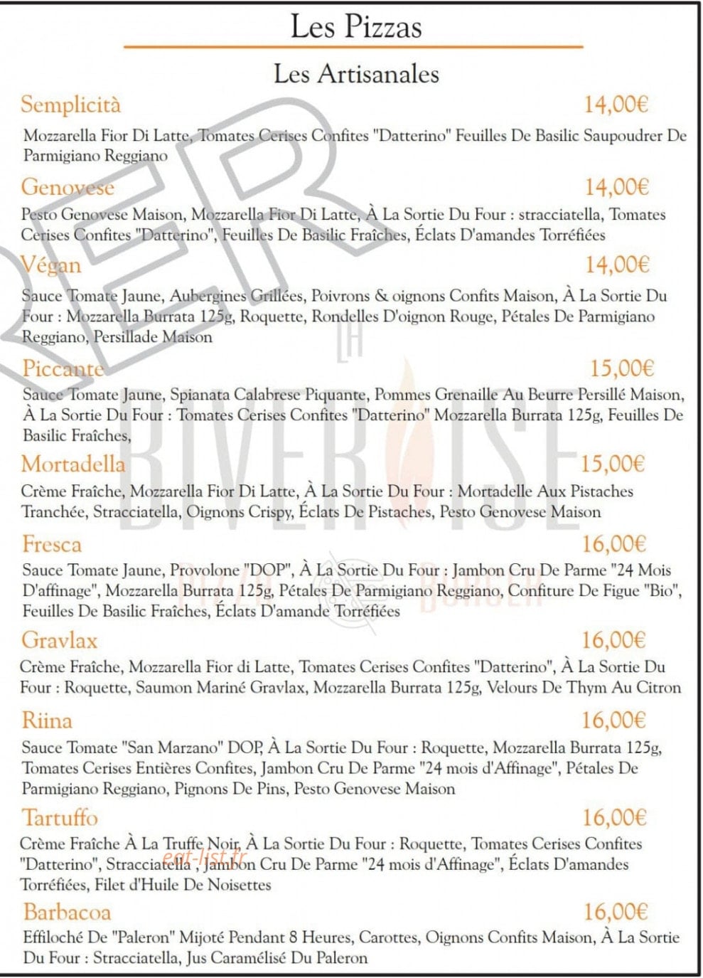 La Biveroise — carte page 1