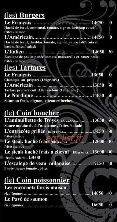 (La) brasserie — carte page 2