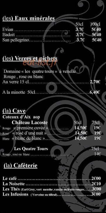 (La) brasserie — carte page 4