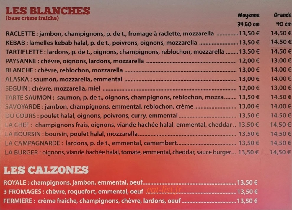 Le Classico — carte page 3