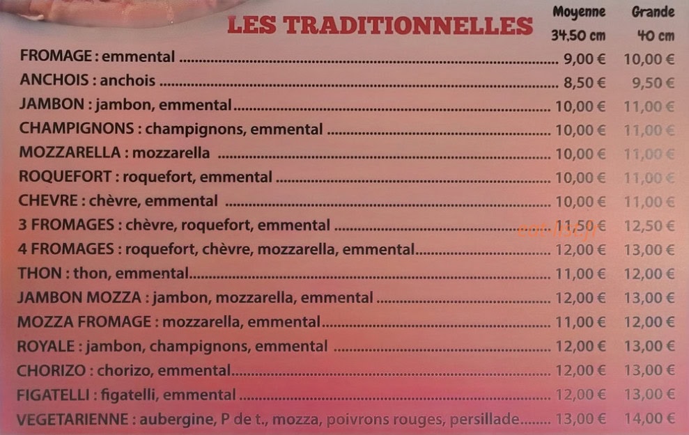 Le Classico — carte page 1
