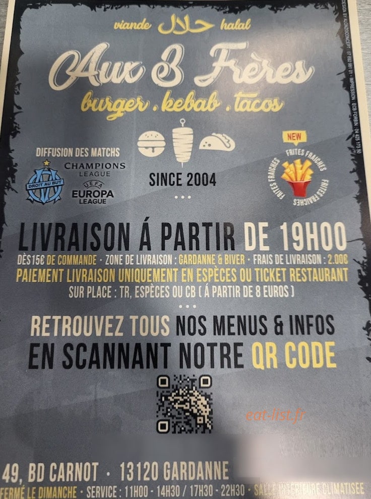 Les 3 Frères — carte page 1