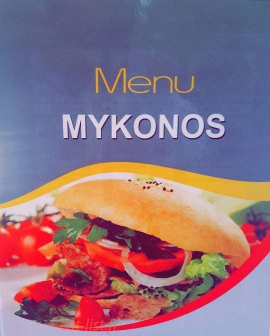 Mykonos — carte page 1