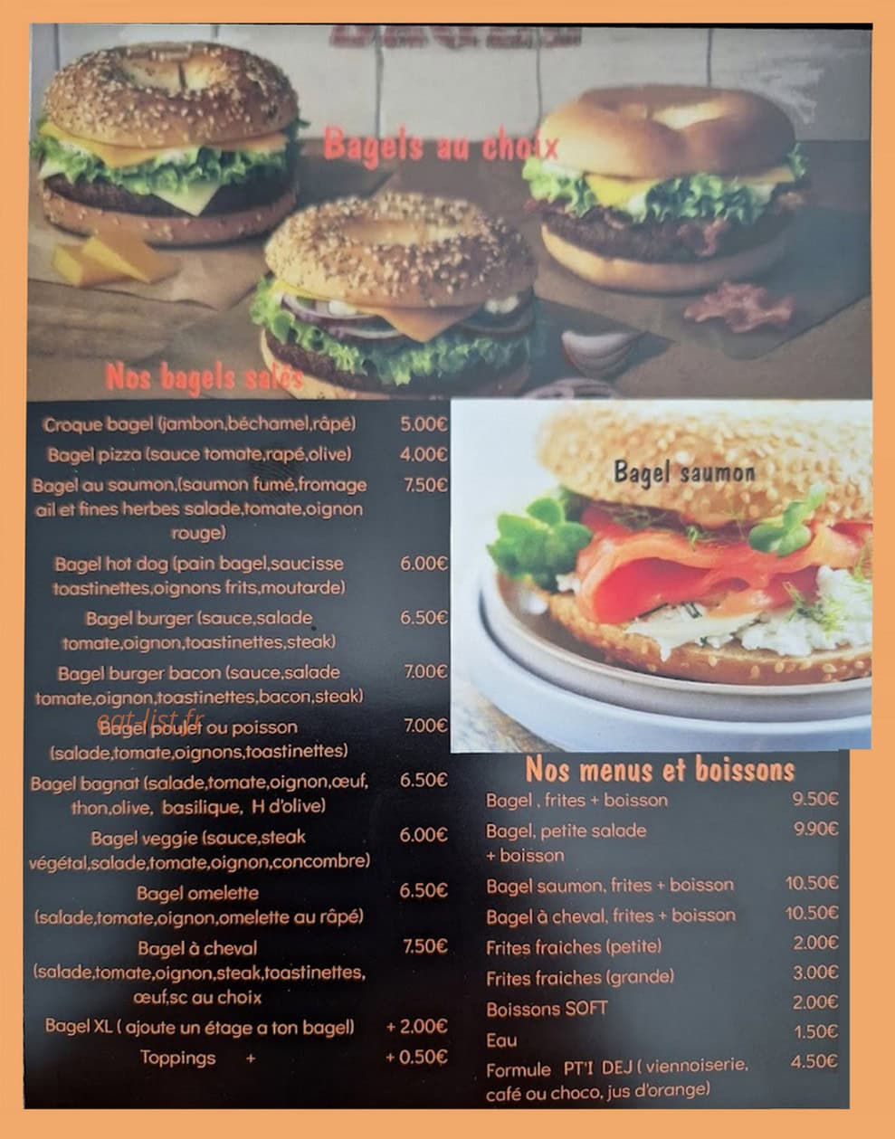Ô Kandy's — carte page 1