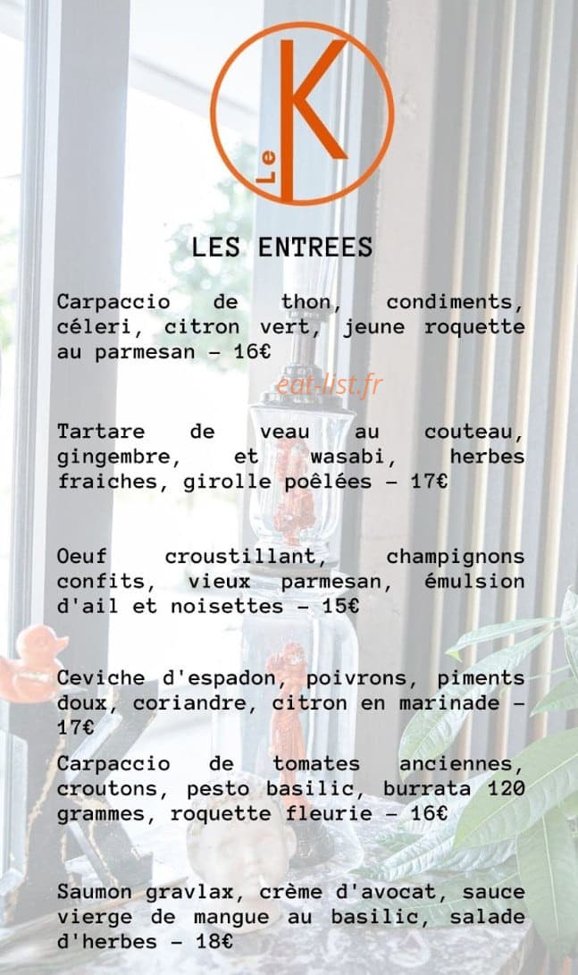 Le Kafoutche — carte page 1