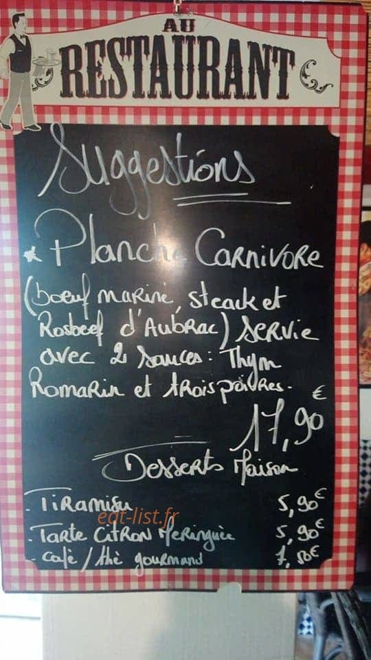 Le Resto du Pueblo — carte page 1
