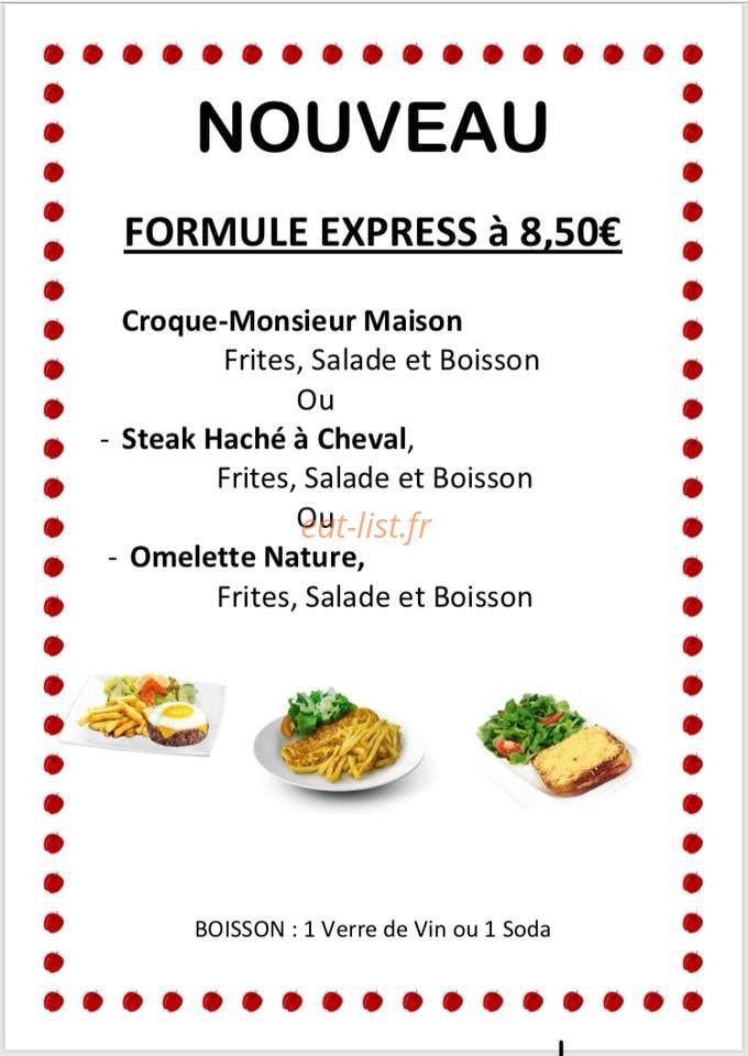 Auberge du Baou — carte page 1