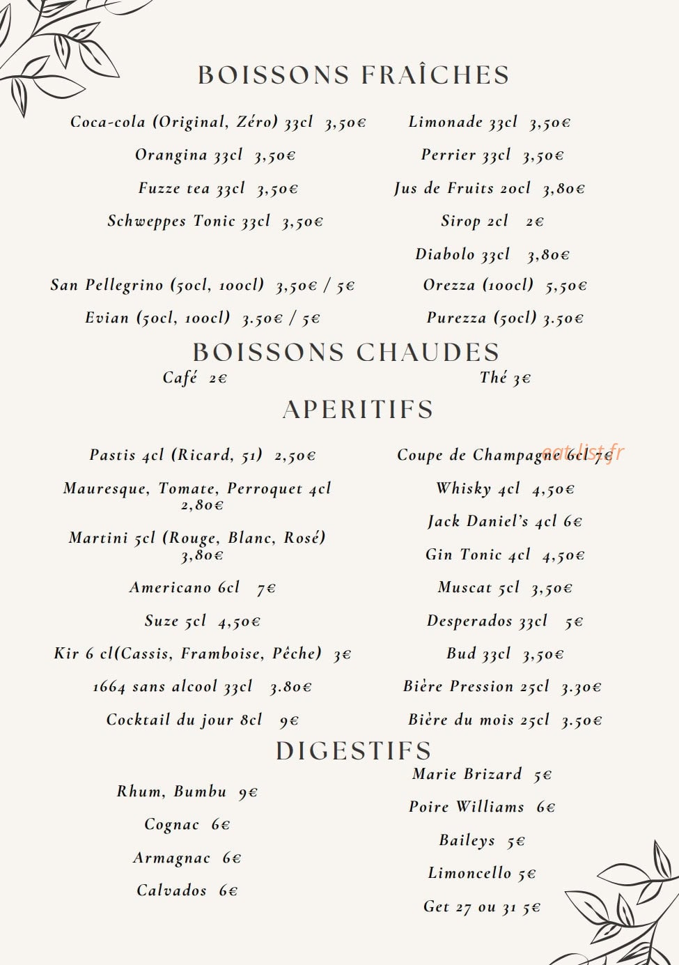 La pla'cita — carte page 4