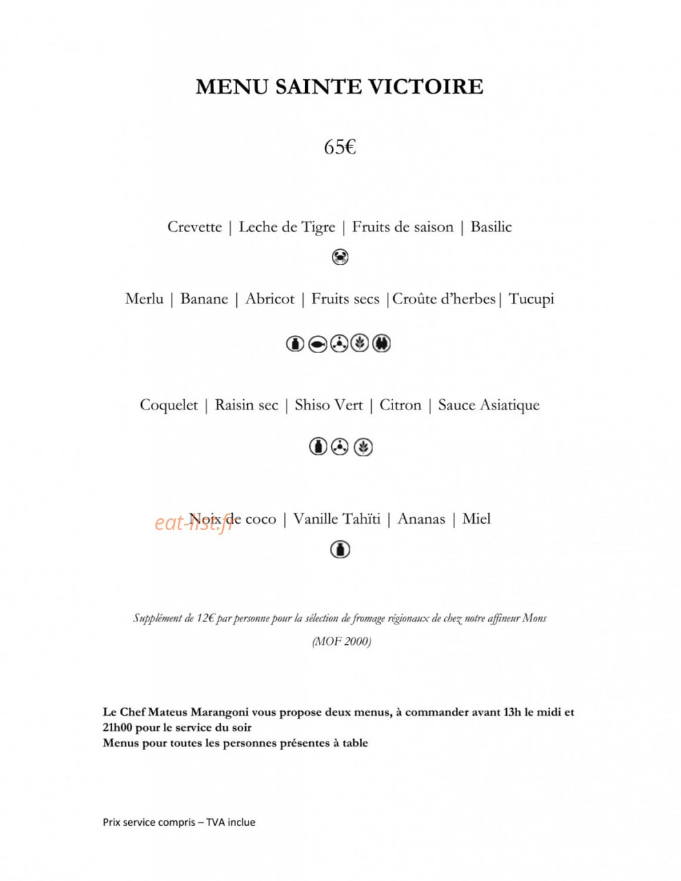 Hôtel Sainte Victoire — carte page 4
