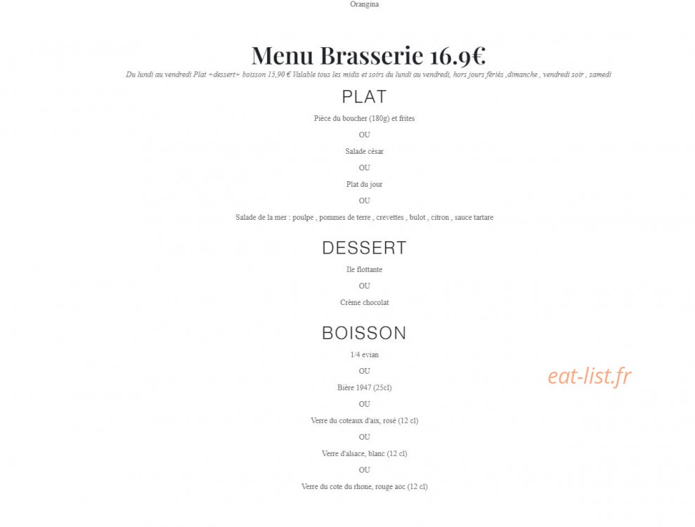 Brasserie K — carte page 4