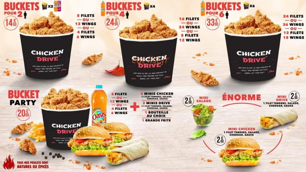 Chicken Drive — carte page 2