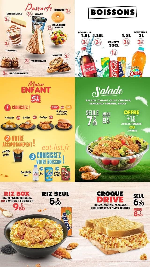 Chicken Drive — carte page 3