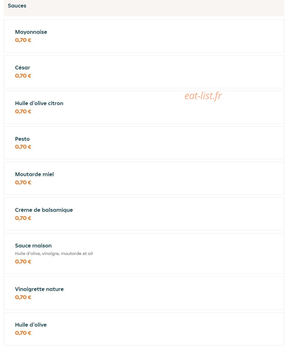 Fais Ta Salade — carte page 6