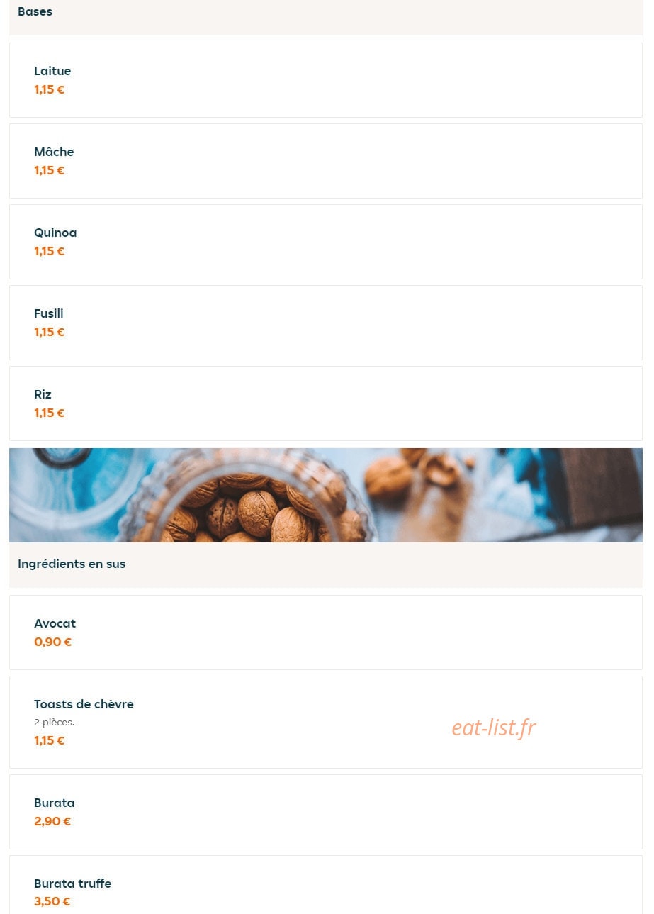 Fais Ta Salade — carte page 3