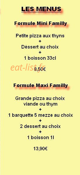 Family Traiteur — carte page 3