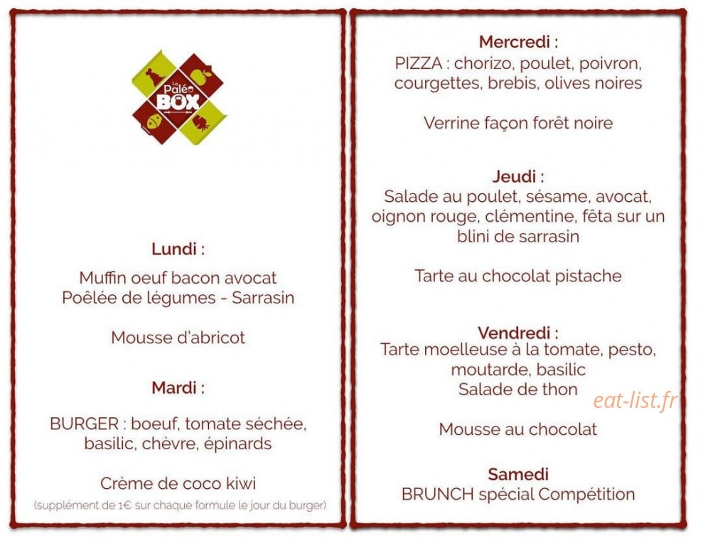 La PaléoBox — carte page 1