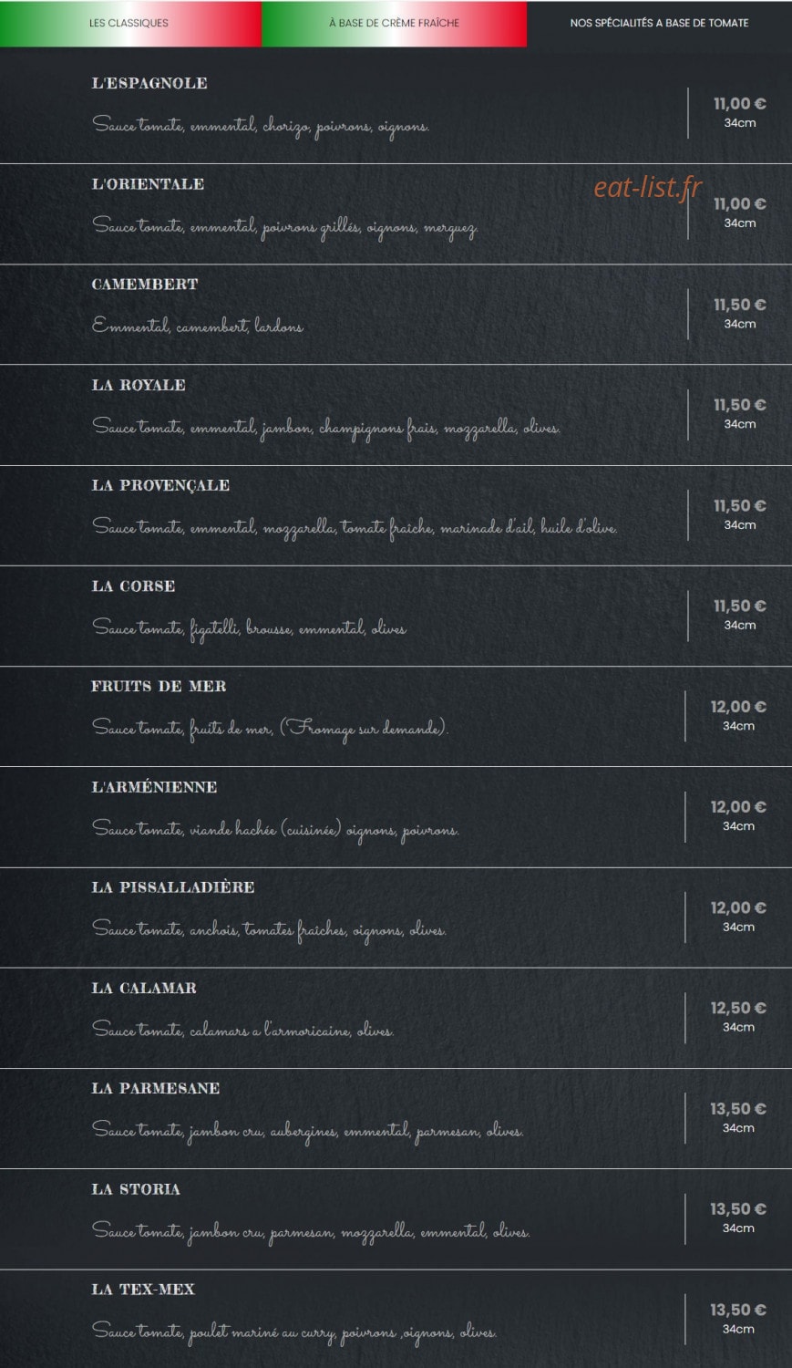 La Storia — carte page 3