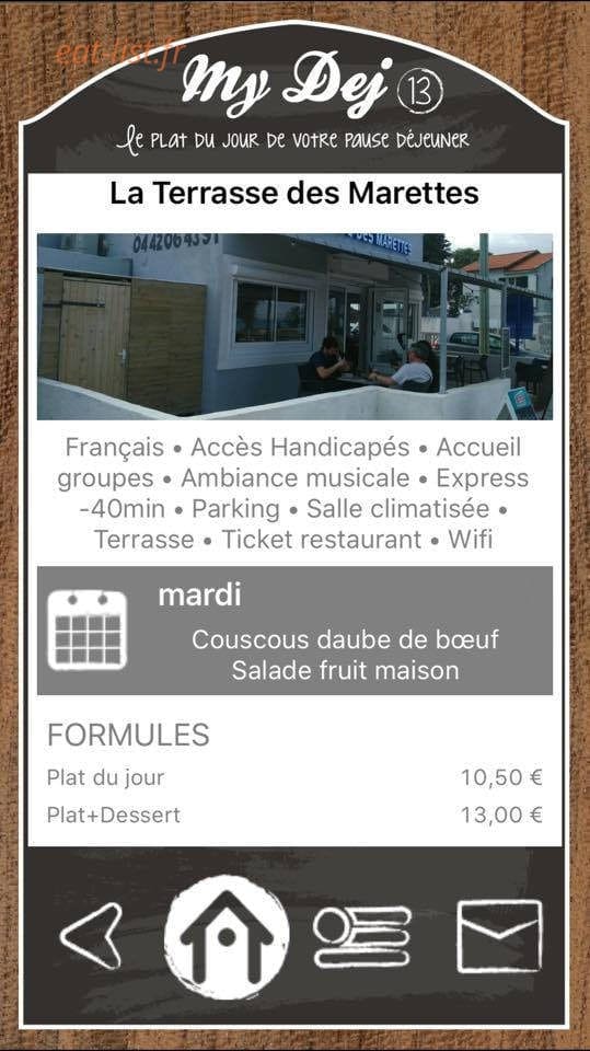 La terrasse des marettes — carte page 1