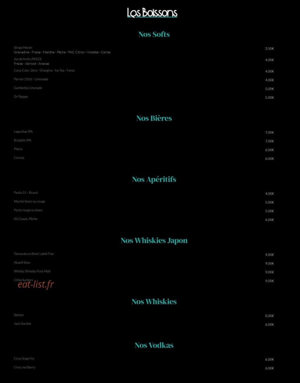Le Manoir — carte page 2