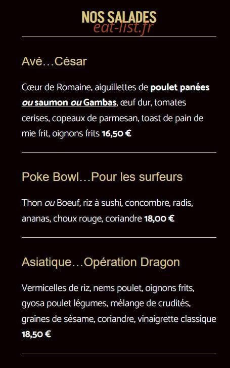 Le Millesime — carte page 5