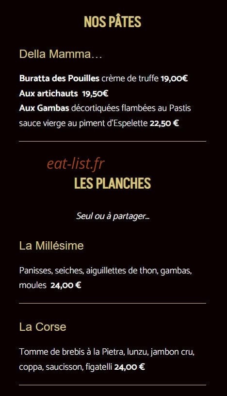 Le Millesime — carte page 4