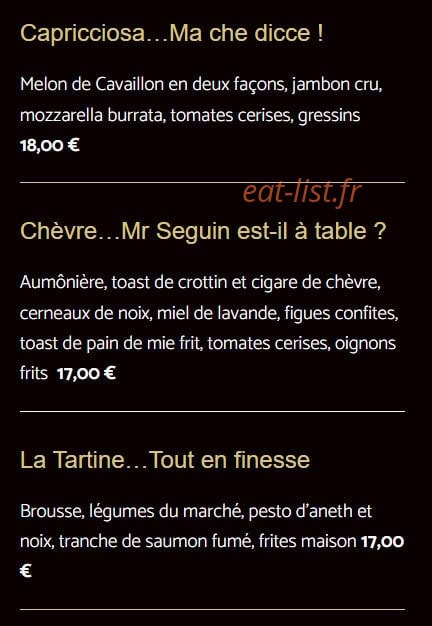 Le Millesime — carte page 6