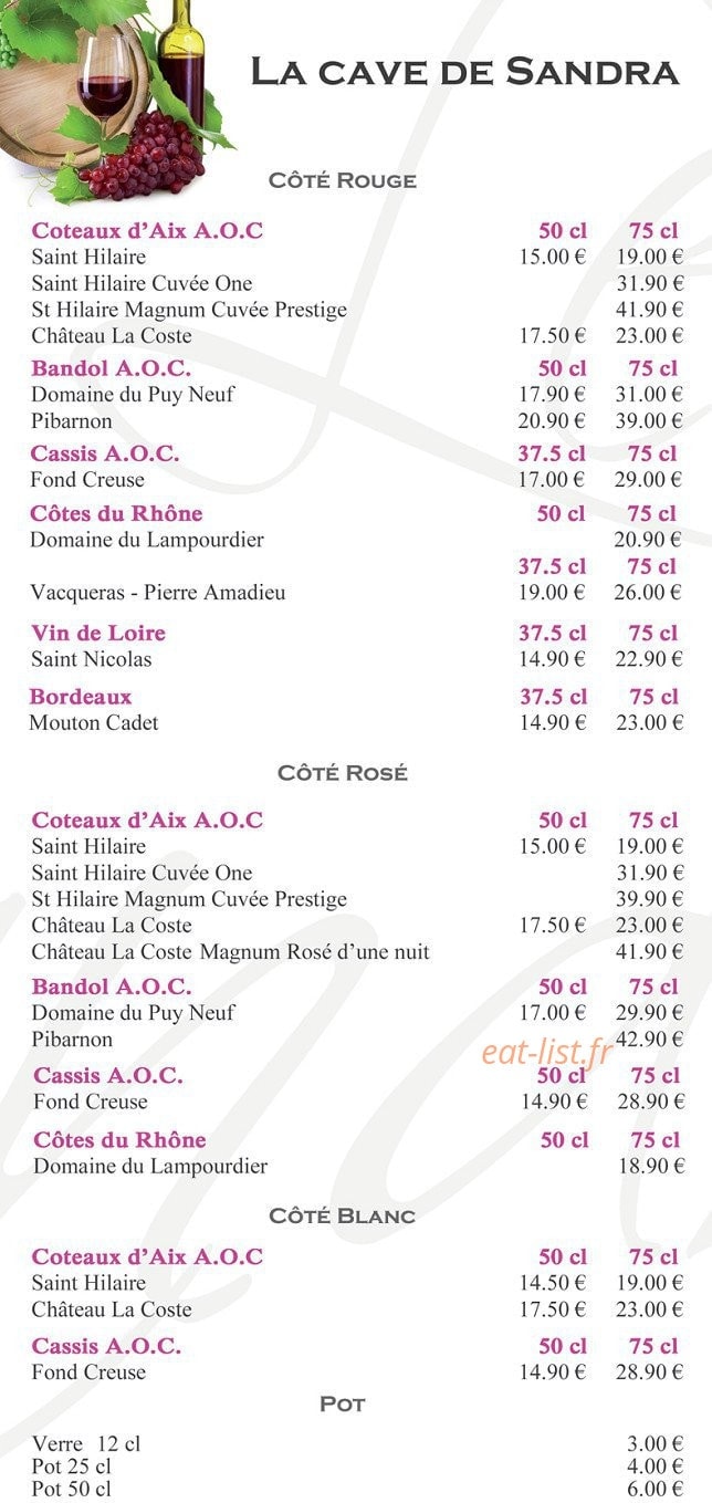 Le Sandra — carte page 4