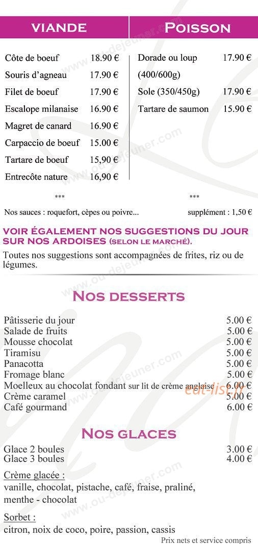Le Sandra — carte page 2