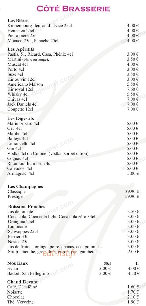 Le Sandra — carte page 3