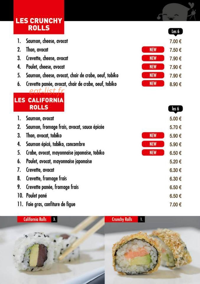 Modern Sushi — carte page 3
