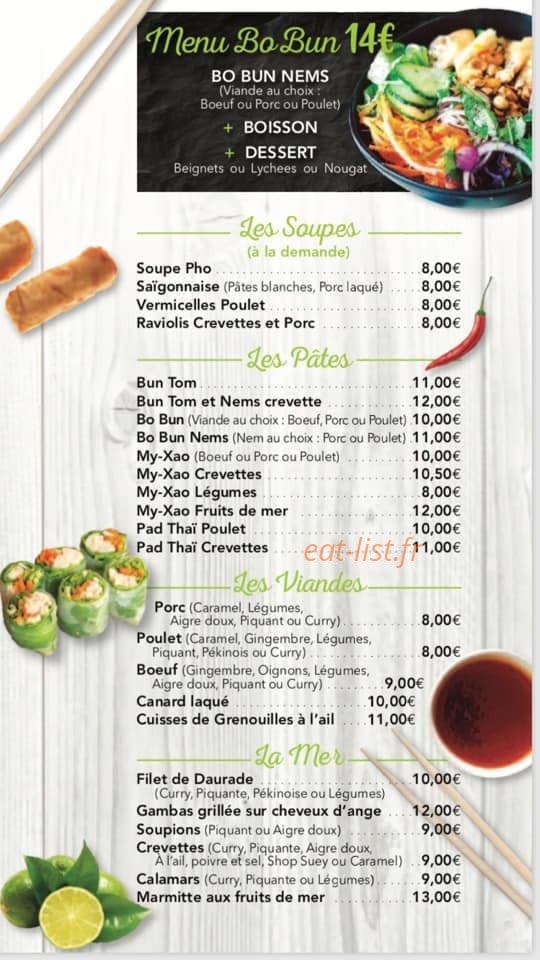 O'Chinois — carte page 2