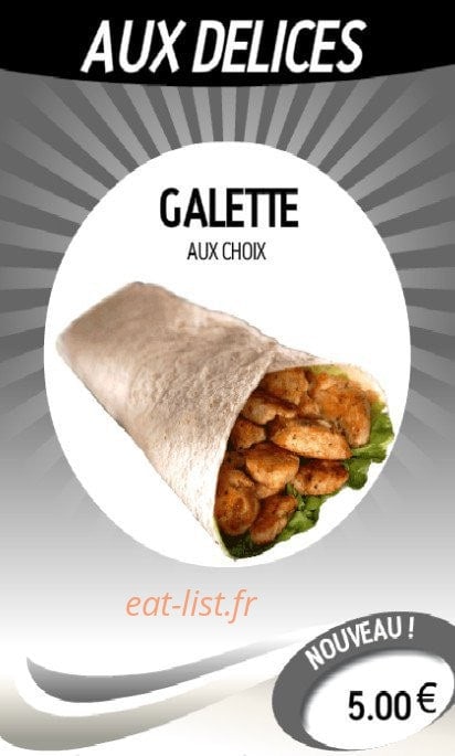 Aux Delices — carte page 8