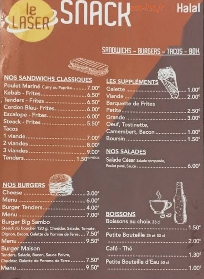 Le Lazer Oriental — carte page 2
