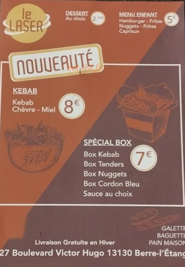 Le Lazer Oriental — carte page 1