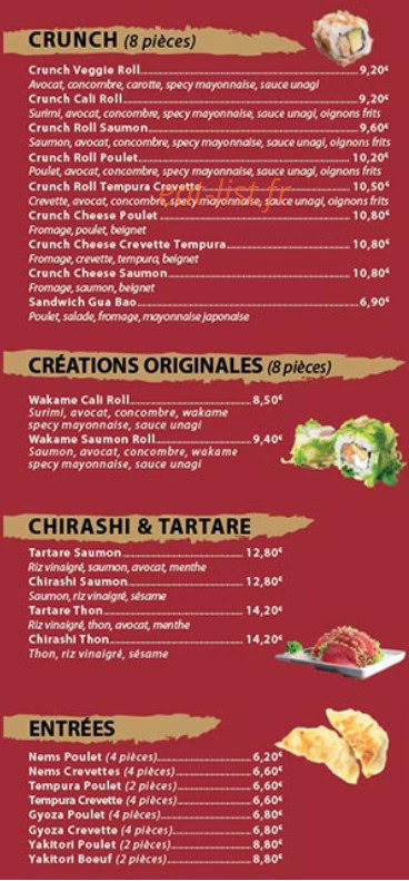 Les sushis d’angkor — carte page 5