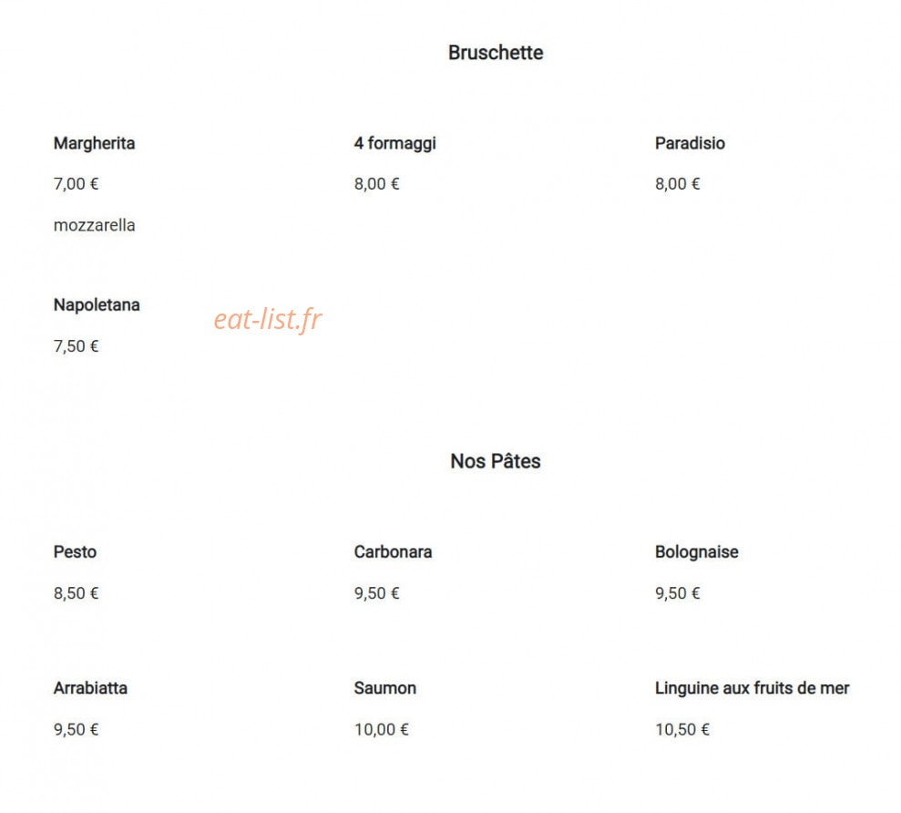 Paradisio — carte page 3