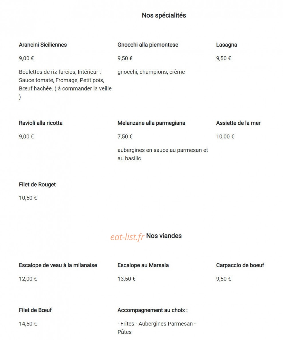 Paradisio — carte page 2