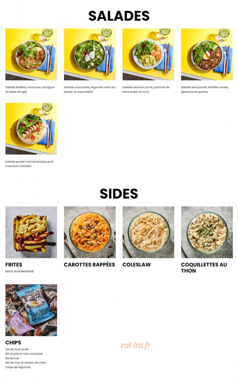 Bagelstein — carte page 2