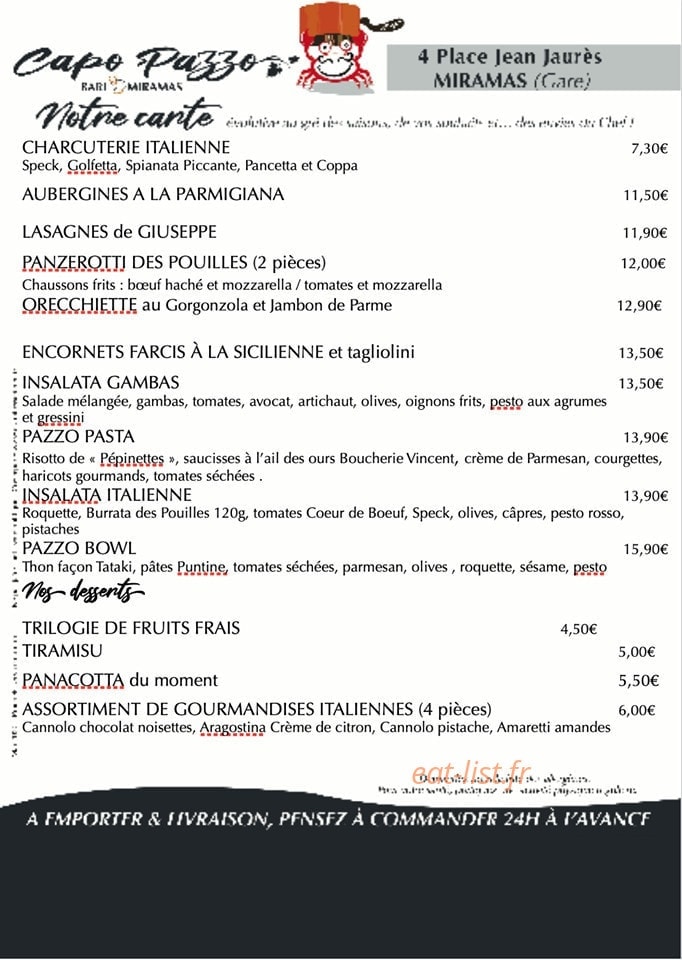 Capo pazzo — carte page 1